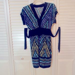 Multicolored Mini Dress, stretchy